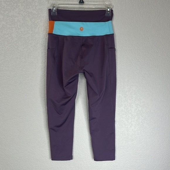Marmot 7/8 Leggings Purple Blue Orange Size Small - Picture 10 of 11